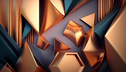 Abstract geometric 3D background