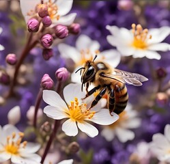 bee on flower