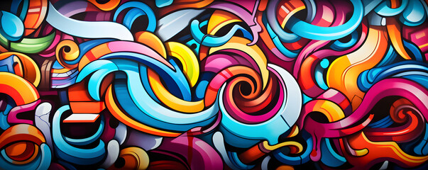 Fototapeta na wymiar colorful graffiti inspired abstract background