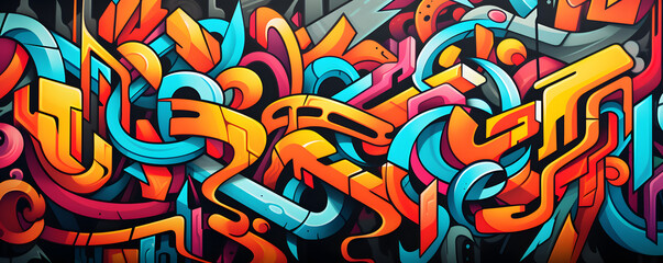 colorful graffiti inspired abstract background