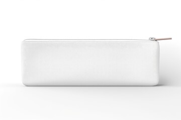 pencil case mockup on white background