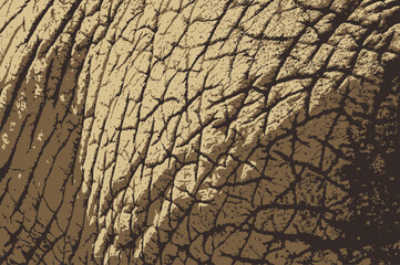 Elephant skin texture brown vector seamless pattern fabric textile design background