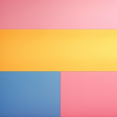 Simple abstract background in blue pink and yellow color, empty space for text and design