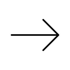 direction arrow outline vector icon. direction arrow stock vector icon for web, mobile app and ui design