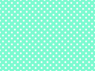texturised white color polka dots over aquamarine cyan backgroun