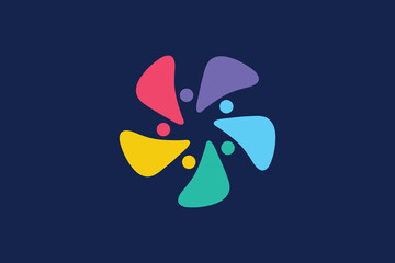Diversity Flower Union Logo Design