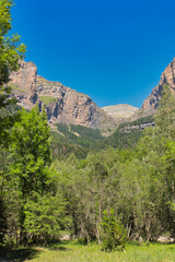 Ordesa Valley, Aragon, Spain. Ordesa and Monteperdido National Park. The Ordesa Valley is home to lush forests and majestic landscapes.