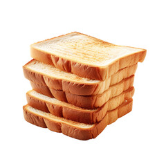 slices of bread isolated on transparent background Remove png, Clipping Path - obrazy, fototapety, plakaty