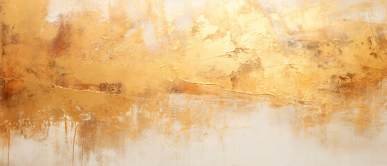 Light Gold Ultrawide Backdrop Abstract Rough Painting Texture Wallpaper Background