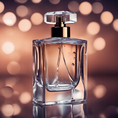 perfume bottle with luxury background