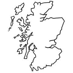 Scotland map outline