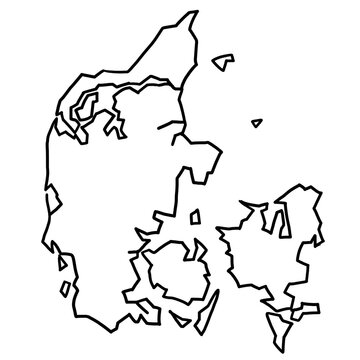 recommend clip art: Denmark map outline