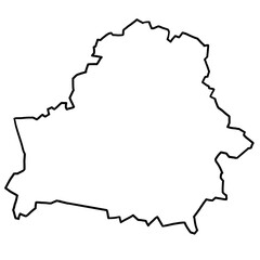 Belarus map outline