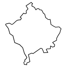 Kosovo map outline