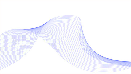Technology abstract lines on white background. Undulate Grey Wave Swirl, frequency sound wave, twisted curve lines with blend effect.