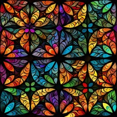 Batik Mosaic of Colors Pattern
