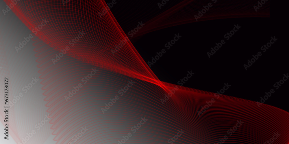 Poster abstract red background with lines