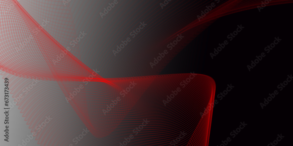 Poster abstract red background with lines