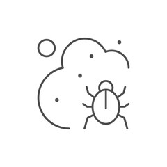 Pest control line outline icon