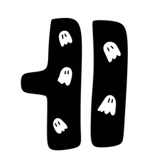 korean letter in halloween