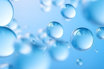 Bubbles in water, Bubbles on blue background, Bubble background ,Soap bubbles