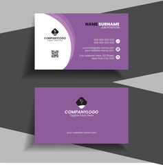 Free vector clean style modern business card template