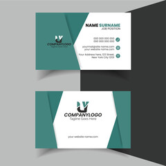 Free vector clean style modern business card template