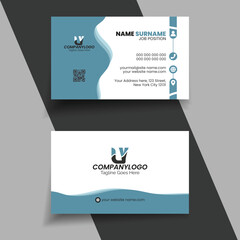 Free vector clean style modern business card template