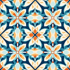 Arabesque Tile Ornament Pattern