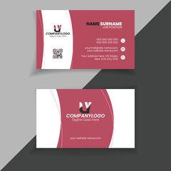 Simple corporate business card in vector free download.