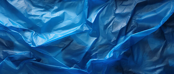 Ultrawide Close-up Texture Garbage Blue Trash Bag Wallpaper Background