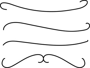 Hand drawn ornament divider collection, hand drawn clipart, borders clipart design element, doodle dividers, hand drawn line borders, leaf design, vintage ornaments, decorament element