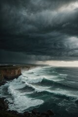 Fototapeta premium storm over the sea