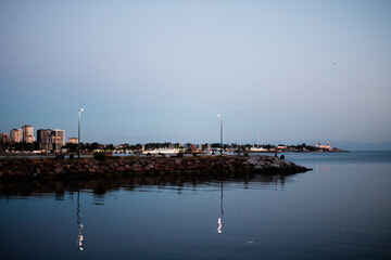 harbor at night