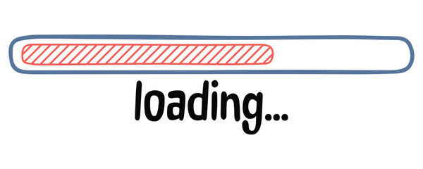 loading bar for download information from internet