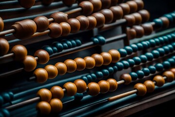 old abacus on the table
