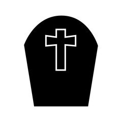 Grave icon vector. Cemetery illustration sign. Rip symbol or logo.
