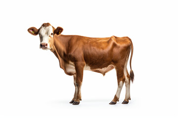Calf, Calf Isolated In White, Calf In White Background