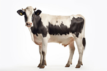 Cow, Cow Isolated In White, Cow In White Background