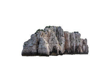 rock on white isolated background
