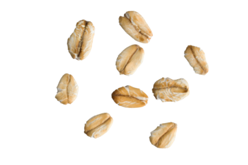 oatmeal on white isolated background