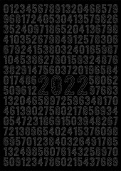 2022 and technological numbers background. 0-9 technological digital futuristic numbers background-01