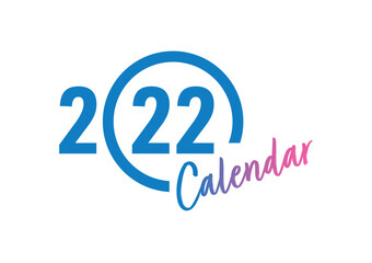 2022 logo on a white background. 2022 calendar logo
