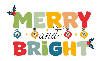 Retro Christmas Svg Design