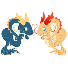 dragon, 2024, cartoon, zodiac, new year