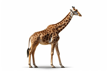 Naklejka na ściany i meble Majestic Stand: A Giraffe in Full Glory