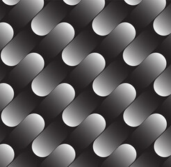 Abstract Dynamic Rounded Lines Seamless Pattern Vector Background