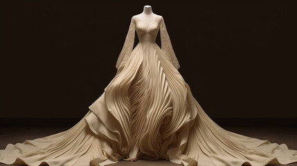 Ethereal and beautiful designed wedding dress 