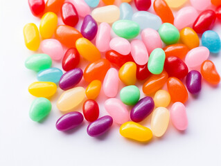 Fototapeta na wymiar Colorful Jelly Bean Assortment