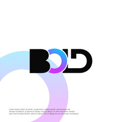 Bold Black Flow Logo Design Vector